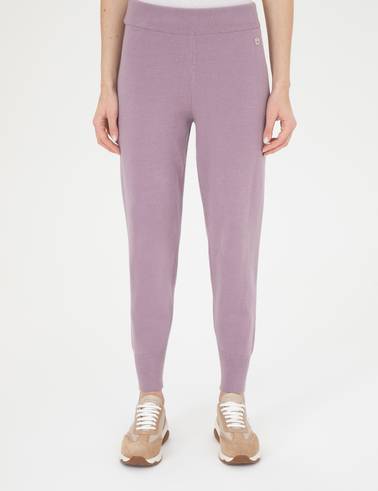 Lila Slim Fit Triko Pantolon