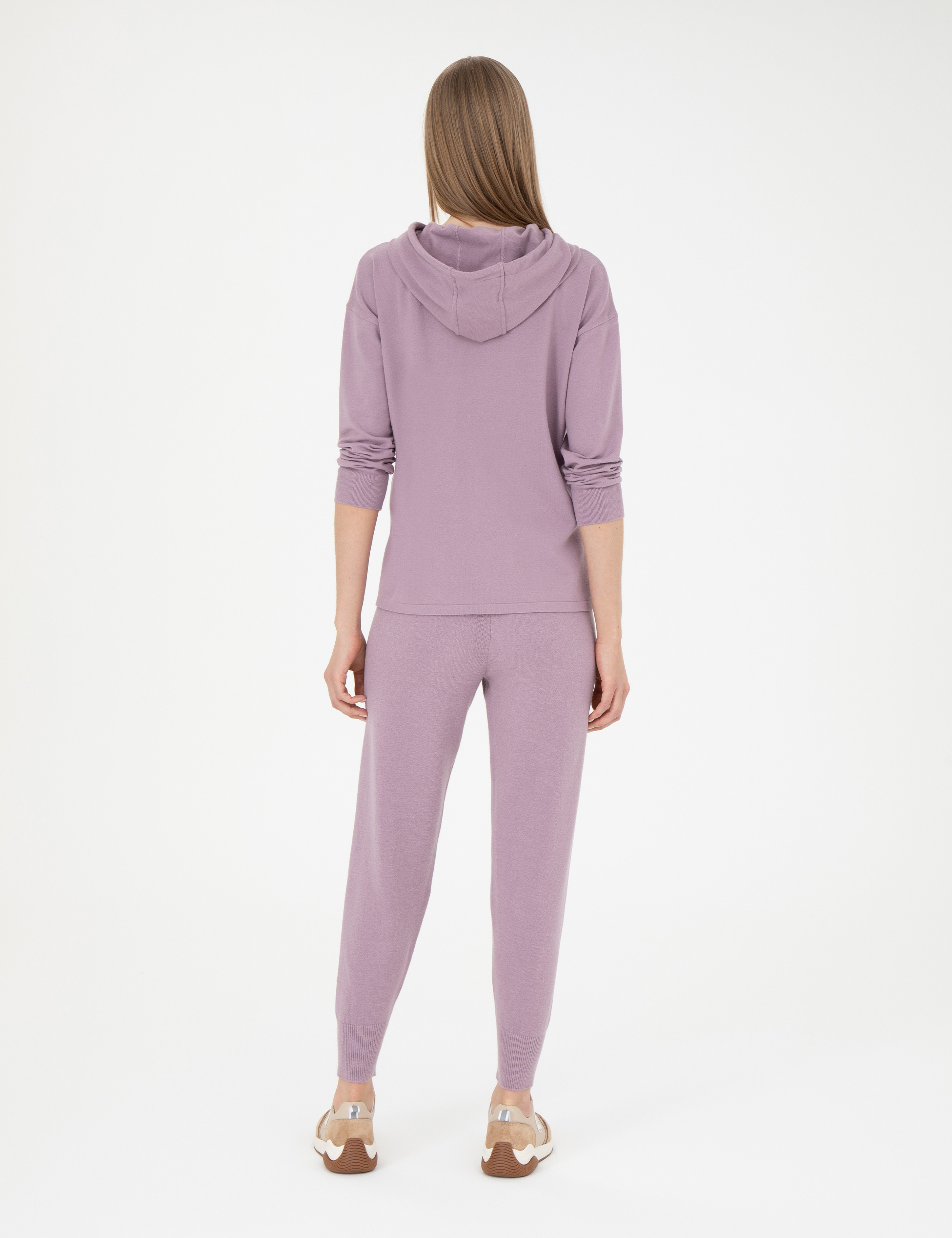 Lila Slim Fit Triko Pantolon