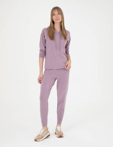 Lila Slim Fit Triko Pantolon