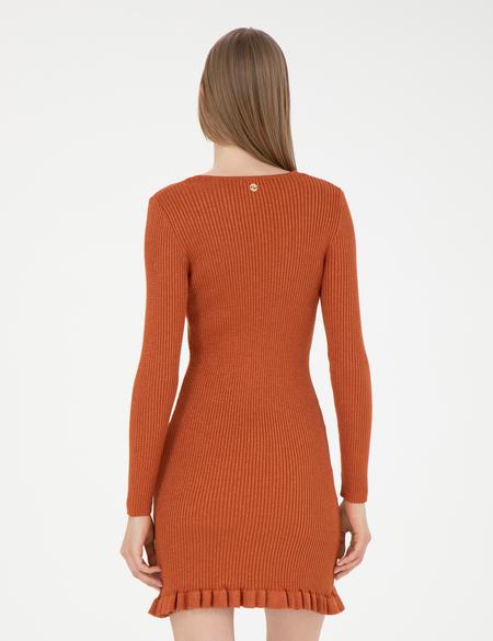 Kiremit Ex. Slim Fit Triko Elbise - 50280230004