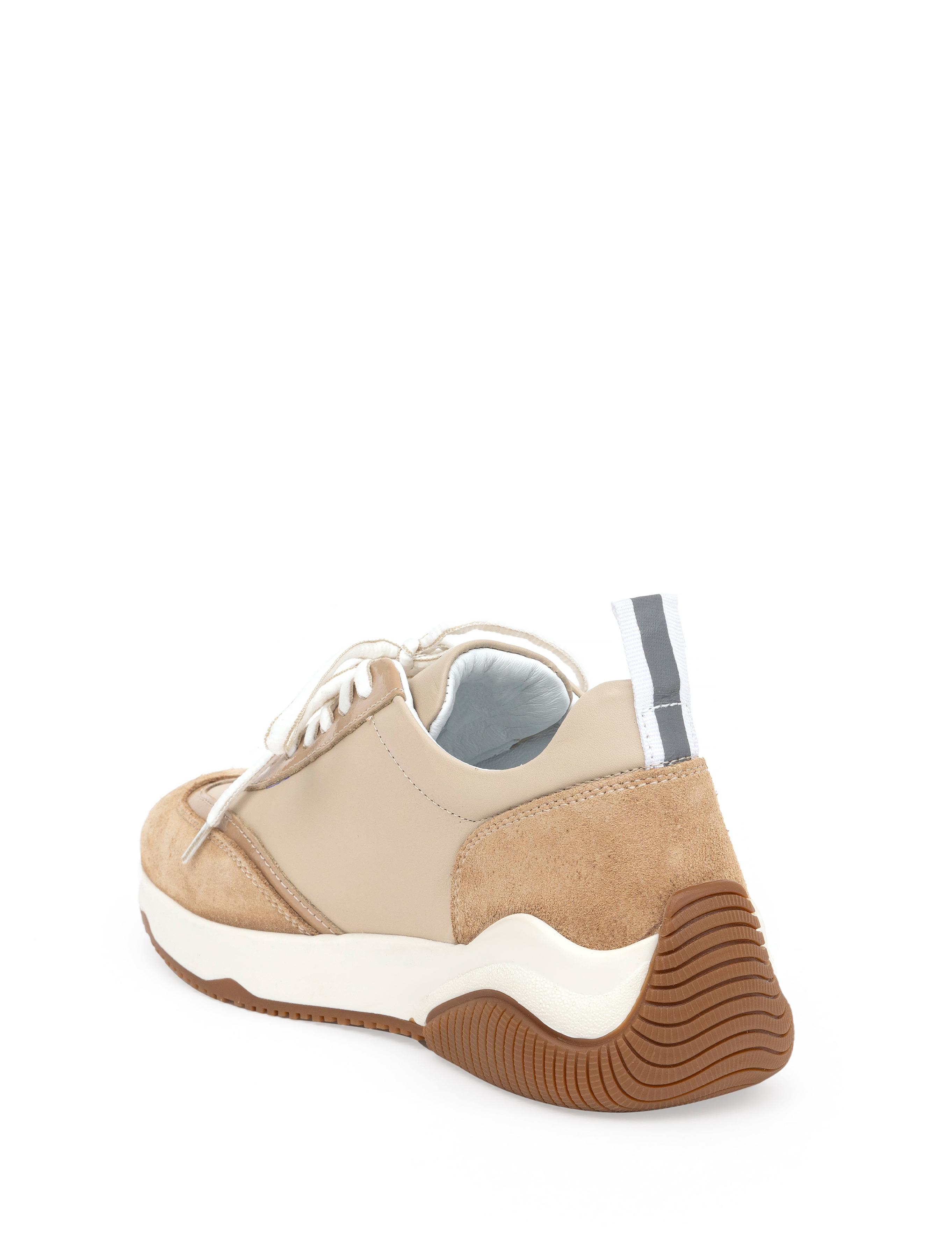 Bej Deri Sneaker