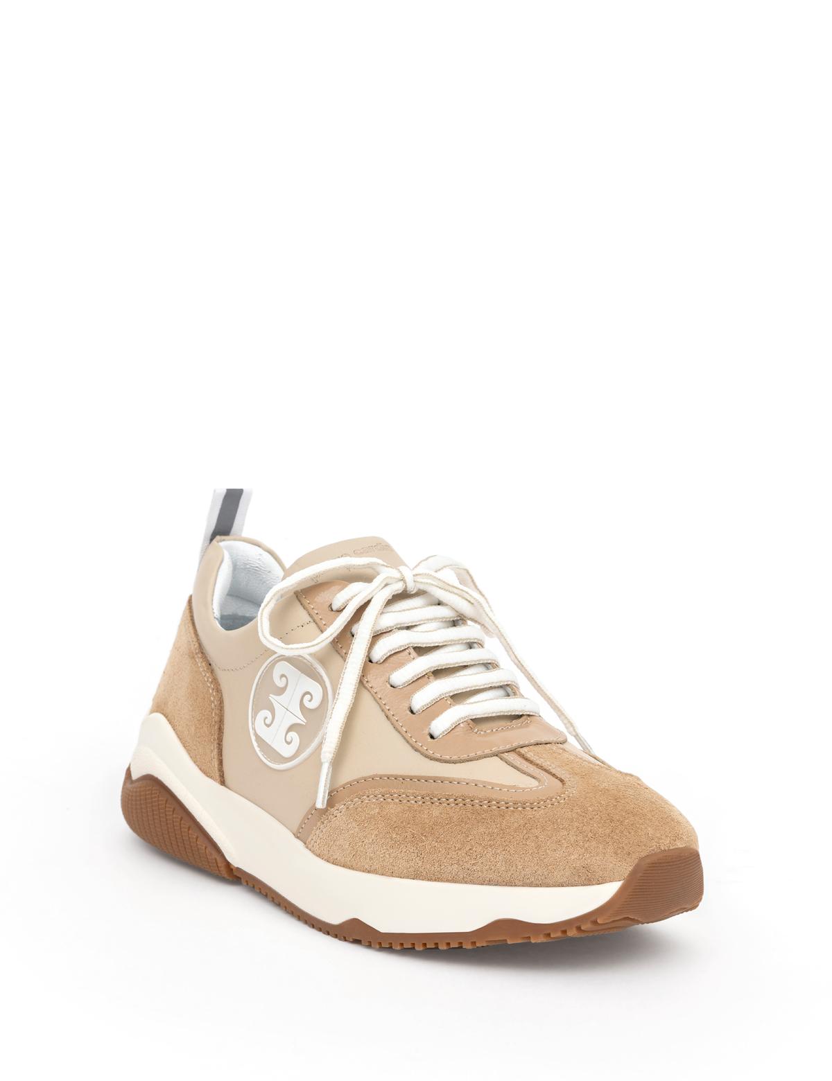 Bej Deri Sneaker - 50287340010