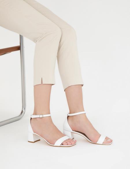 Beyaz Topuklu Ayakkabı - 50287578018