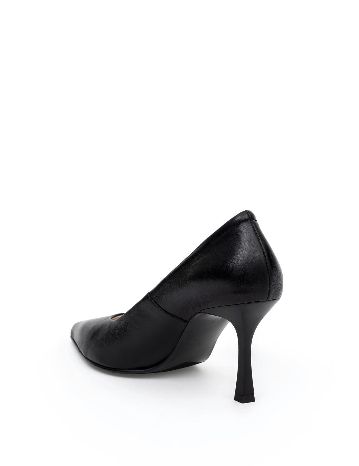Siyah Topuklu Ayakkabı - 50287350012