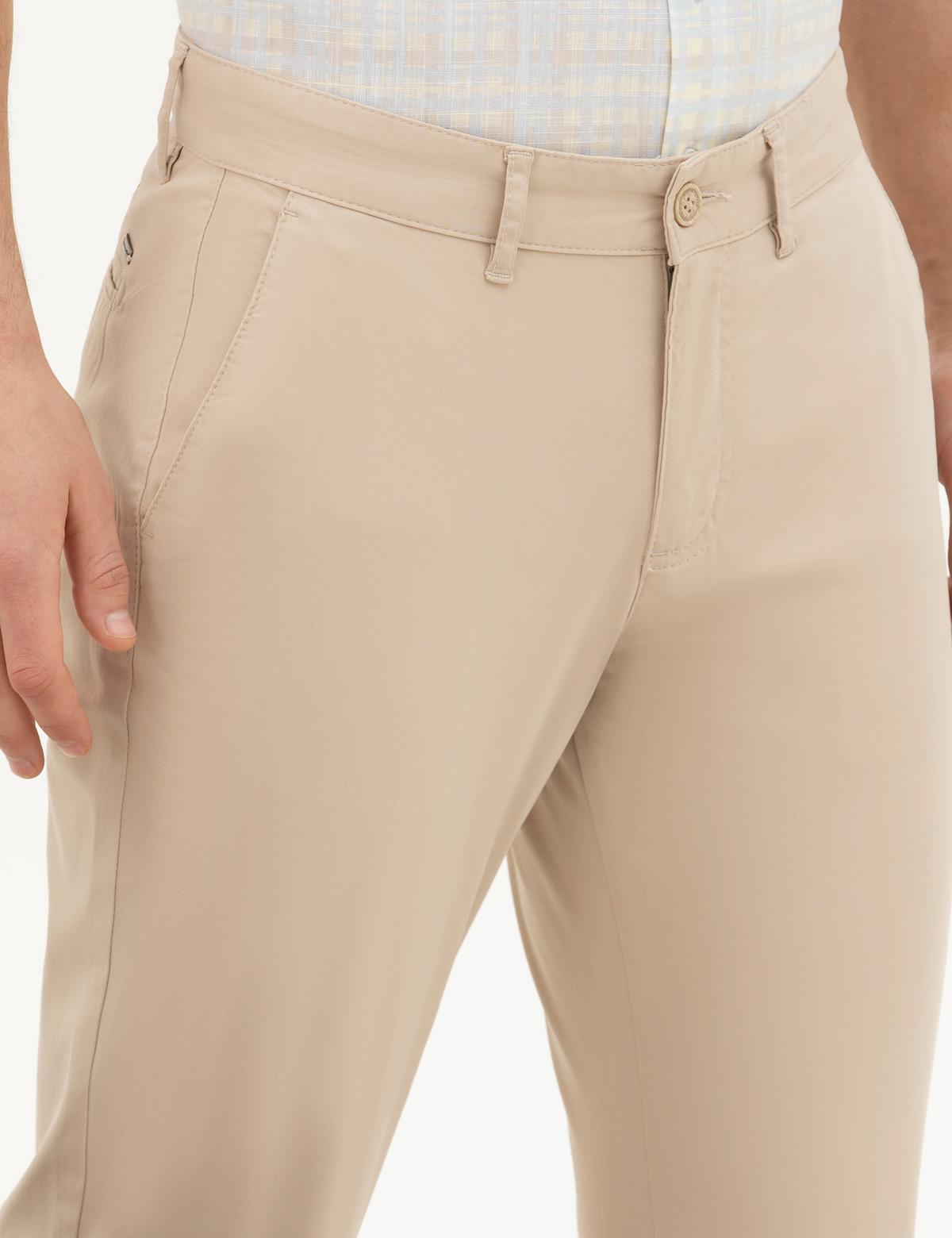 Bej Regular Fit Kanvas Pantolon - 50288510174