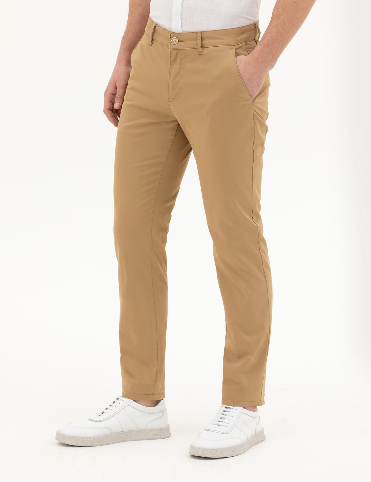 Camel Slim Fit Kanvas Pantolon - 50288511233