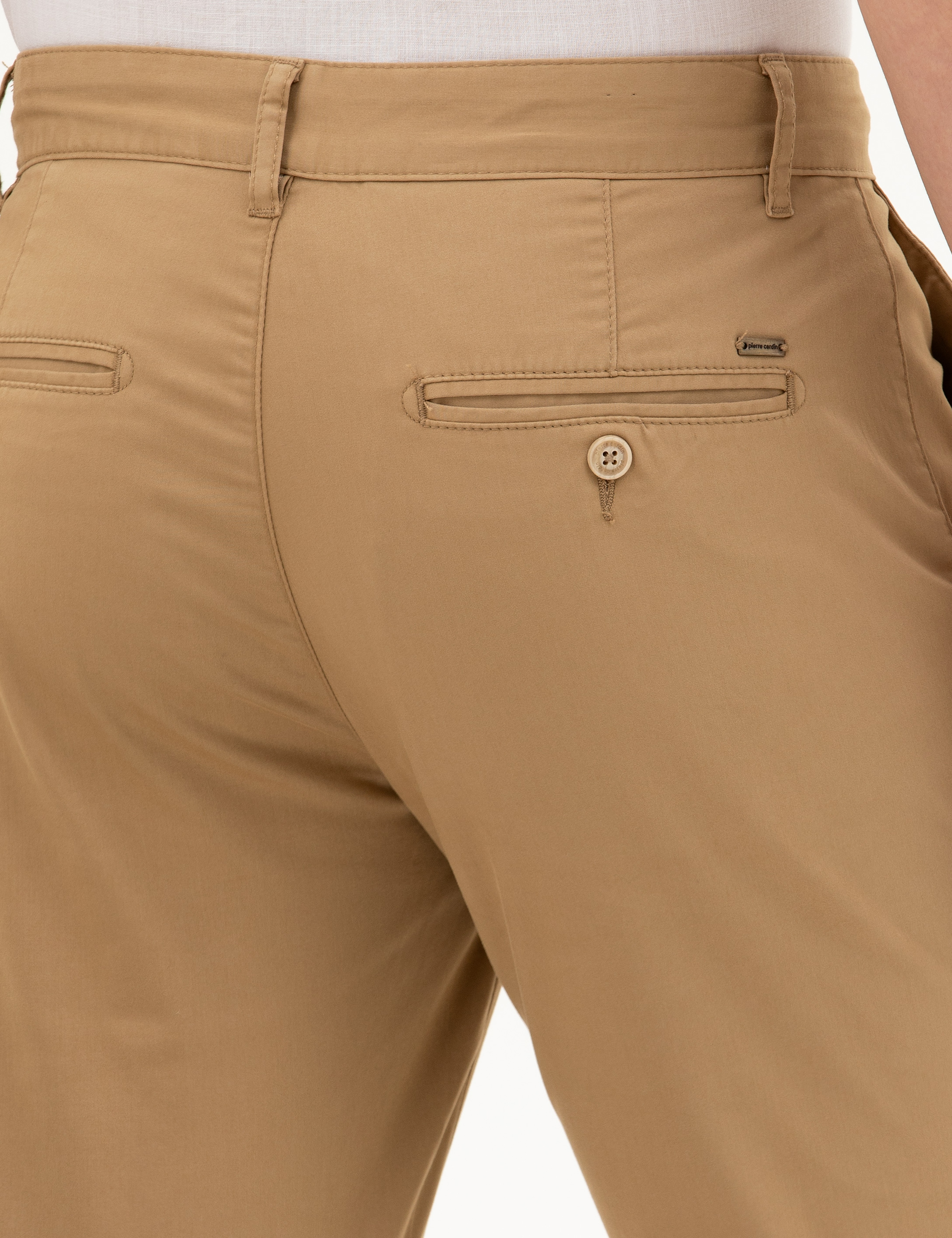 Camel Slim Fit Basic Kanvas Pantolon