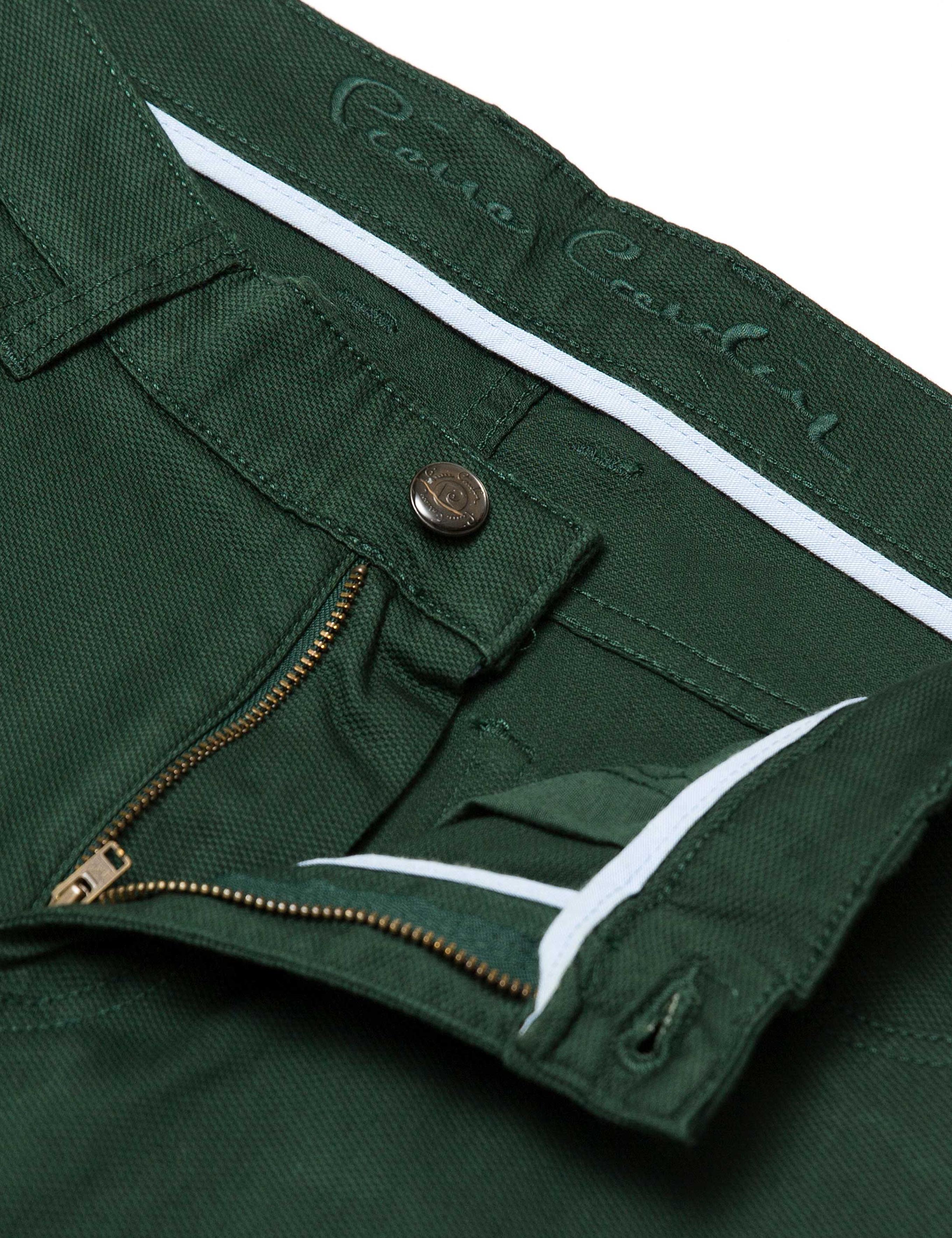 Koyu Yeşil Slim Fit Kanvas Pantolon