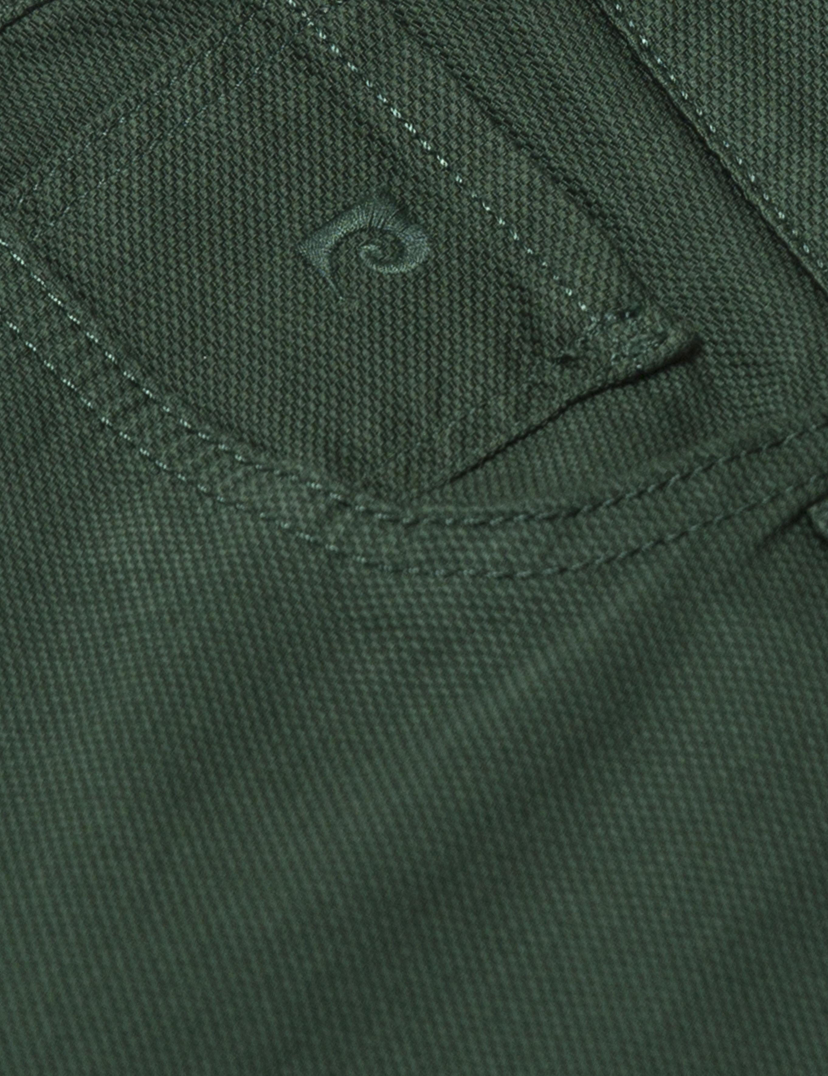 Koyu Yeşil Slim Fit Kanvas Pantolon