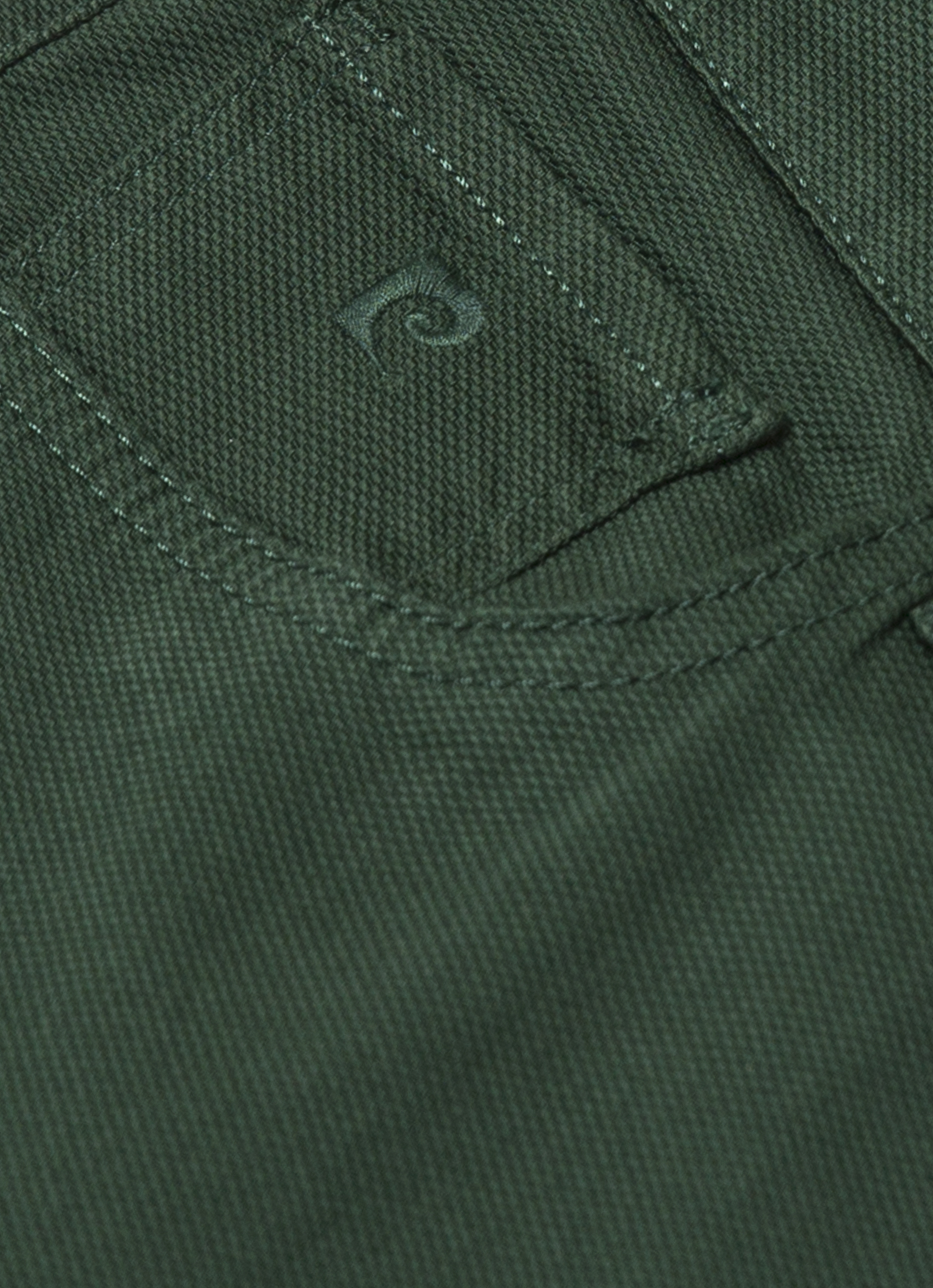 Koyu Yeşil Slim Fit Kanvas Pantolon - Image 4