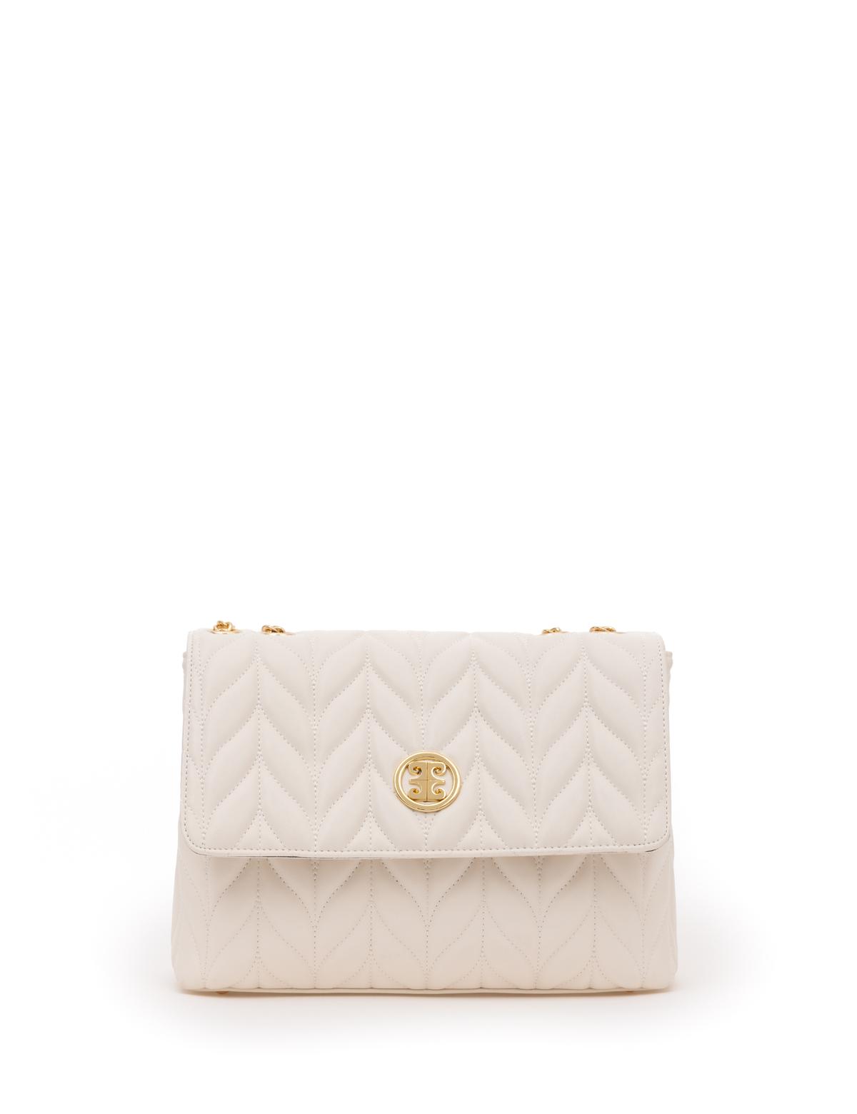 Ekru Omuz Çantası - 50287539007