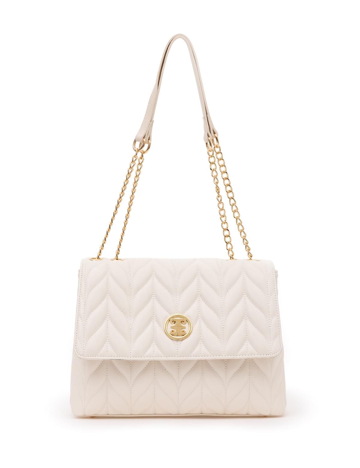 Ekru Omuz Çantası - 50287539007