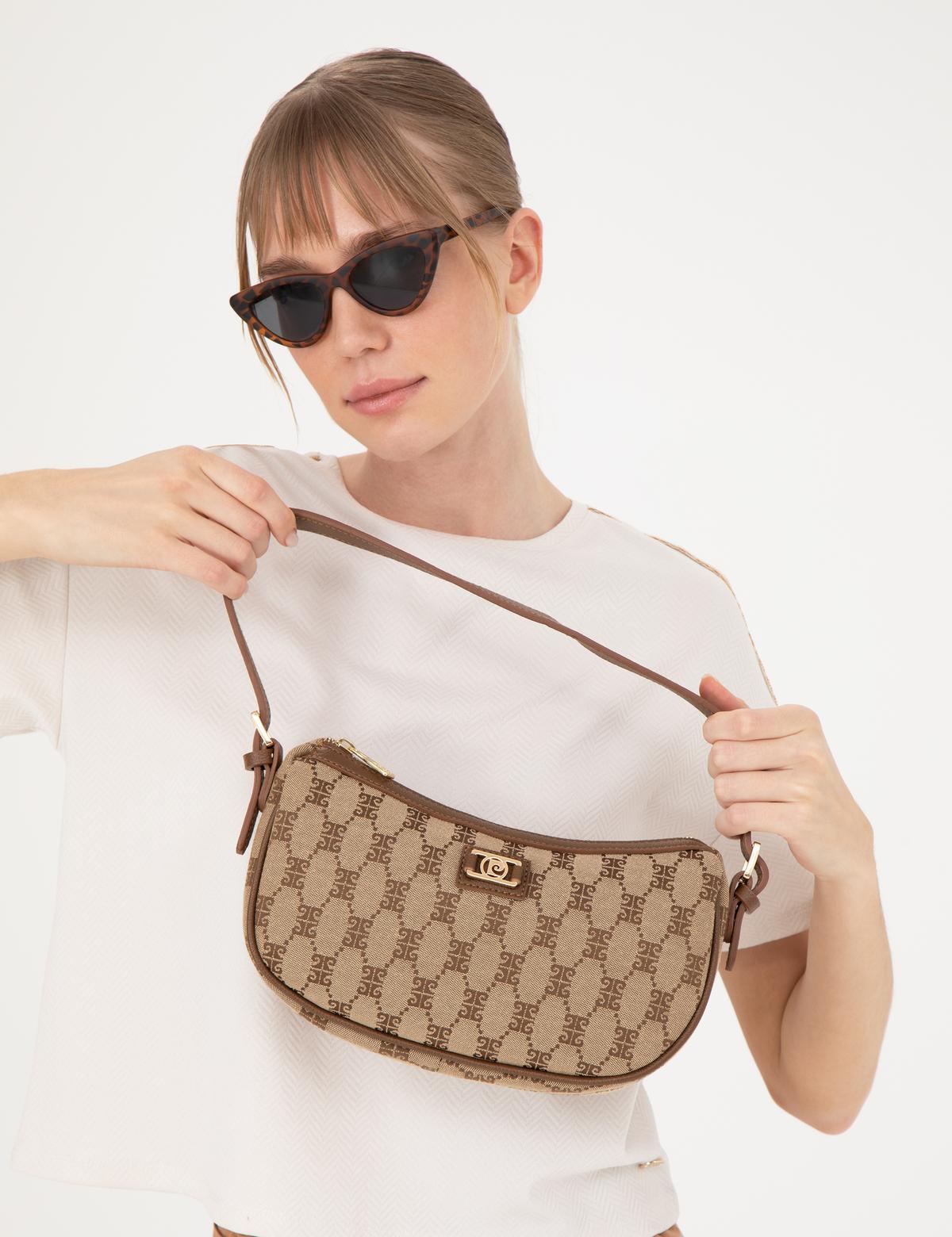 Kahverengi Omuz Çantası - 50288600001