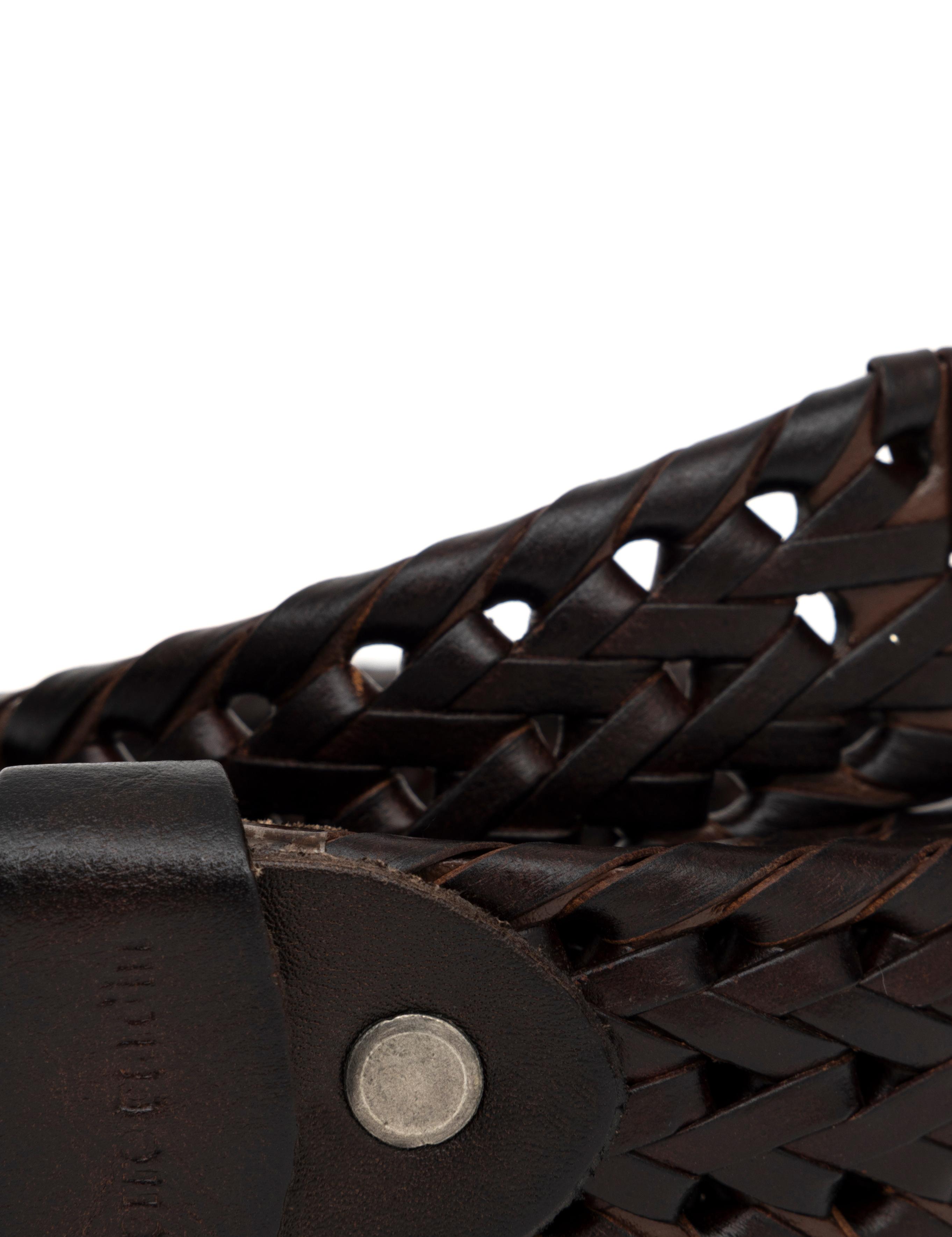 Kahverengi Örgü Kemer