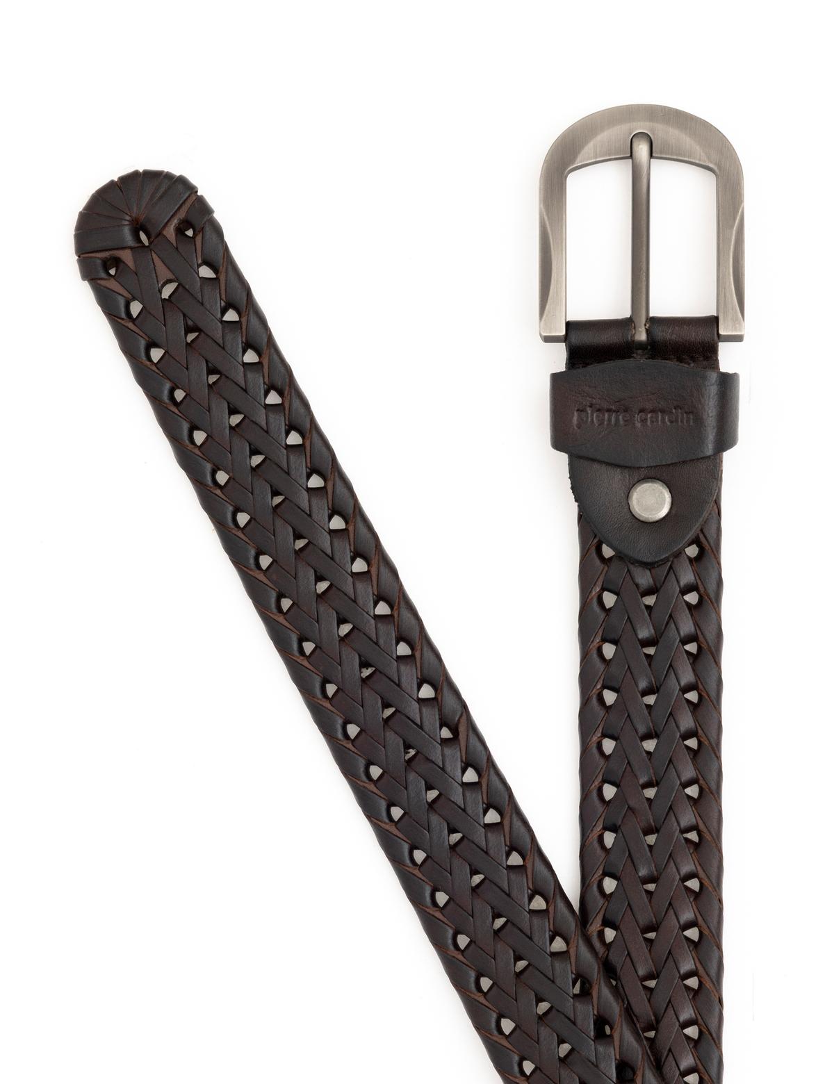 Kahverengi Örgü Kemer