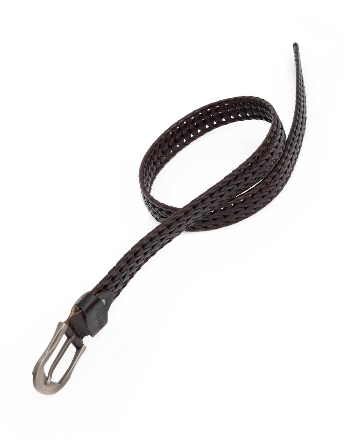 Kahverengi Örgü Kemer - 50266112011