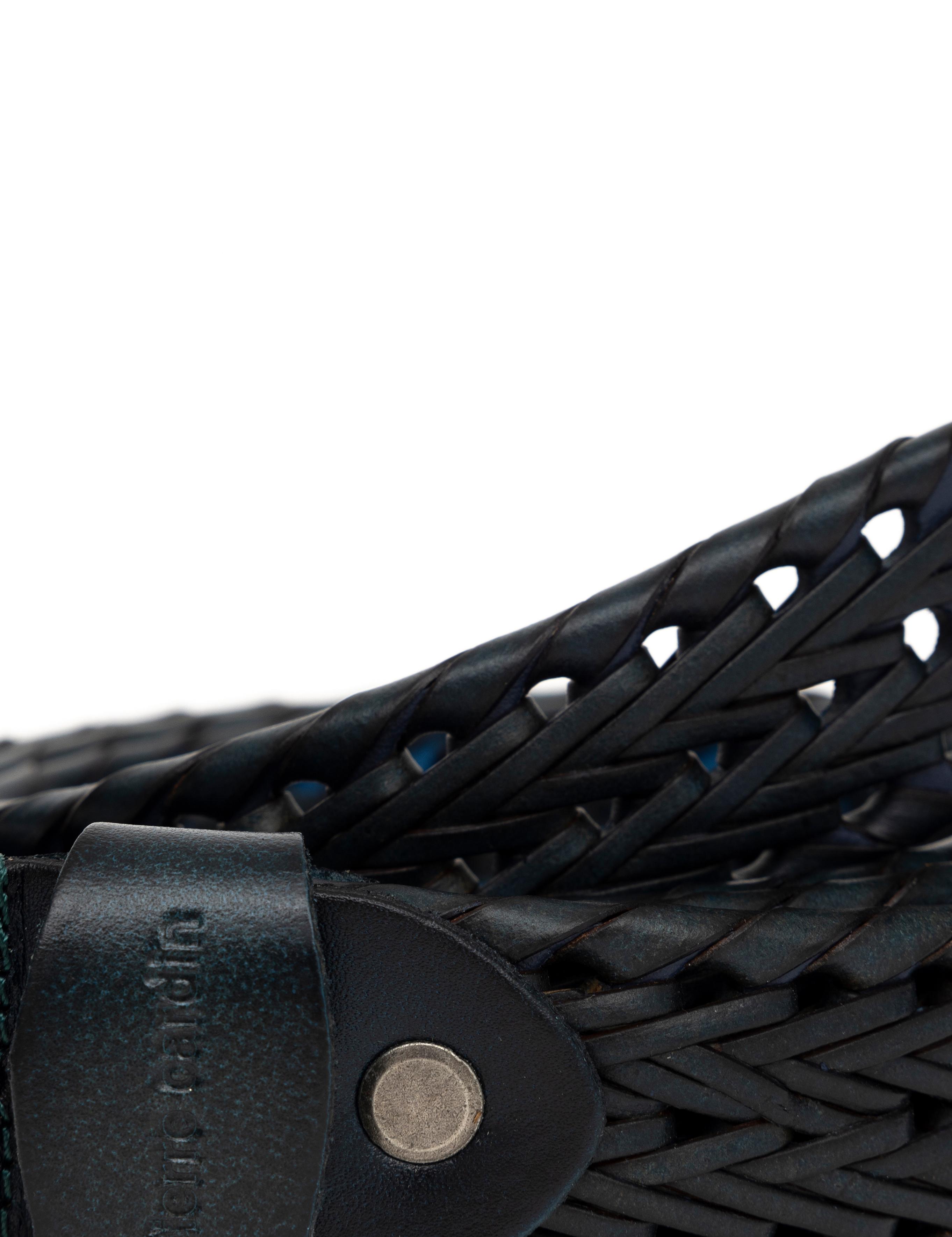 Lacivert Örgü Kemer