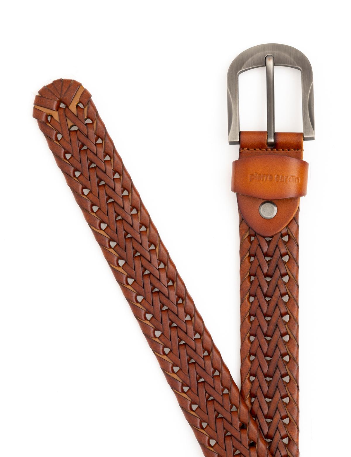 Kahverengi Örgü Kemer