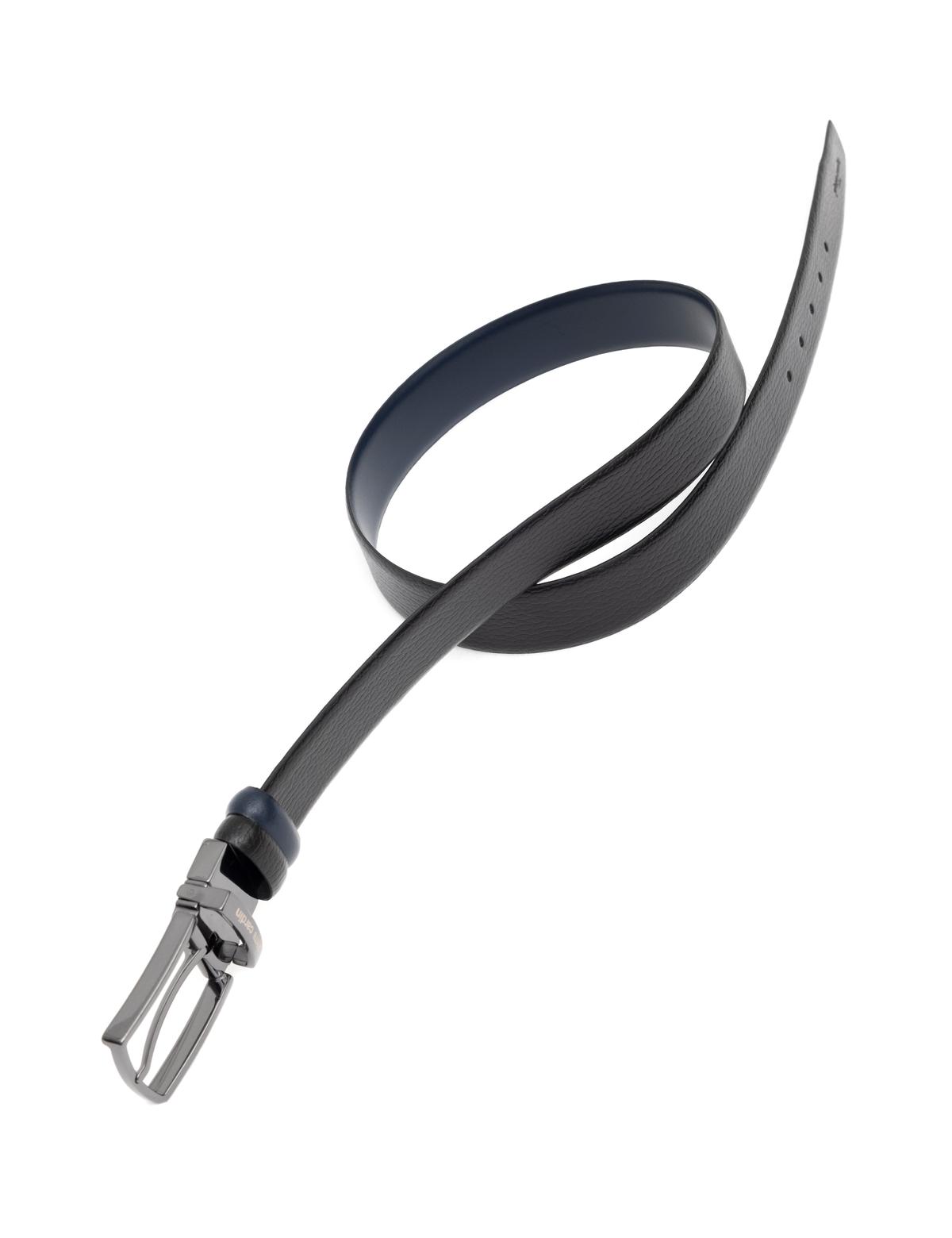 Siyah Çift Taraflı Kemer - 50293575002