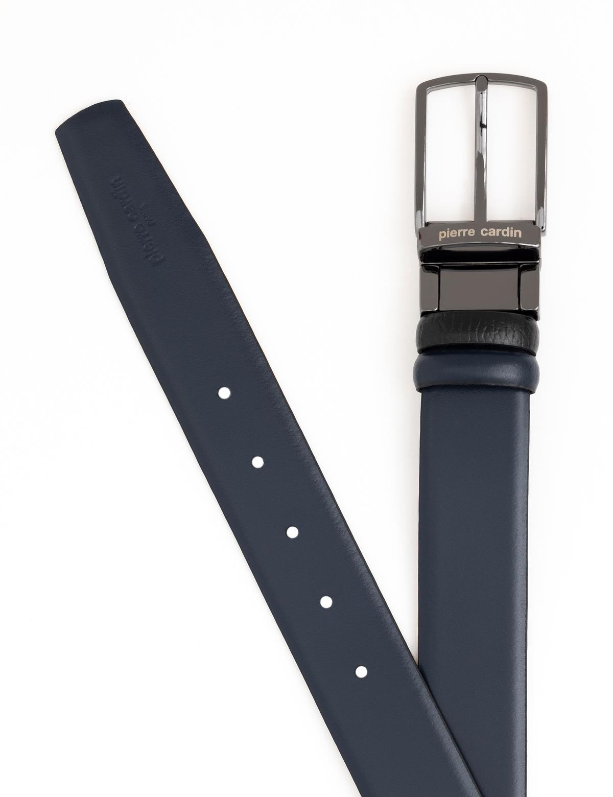 Siyah Çift Taraflı Kemer - 50293575002