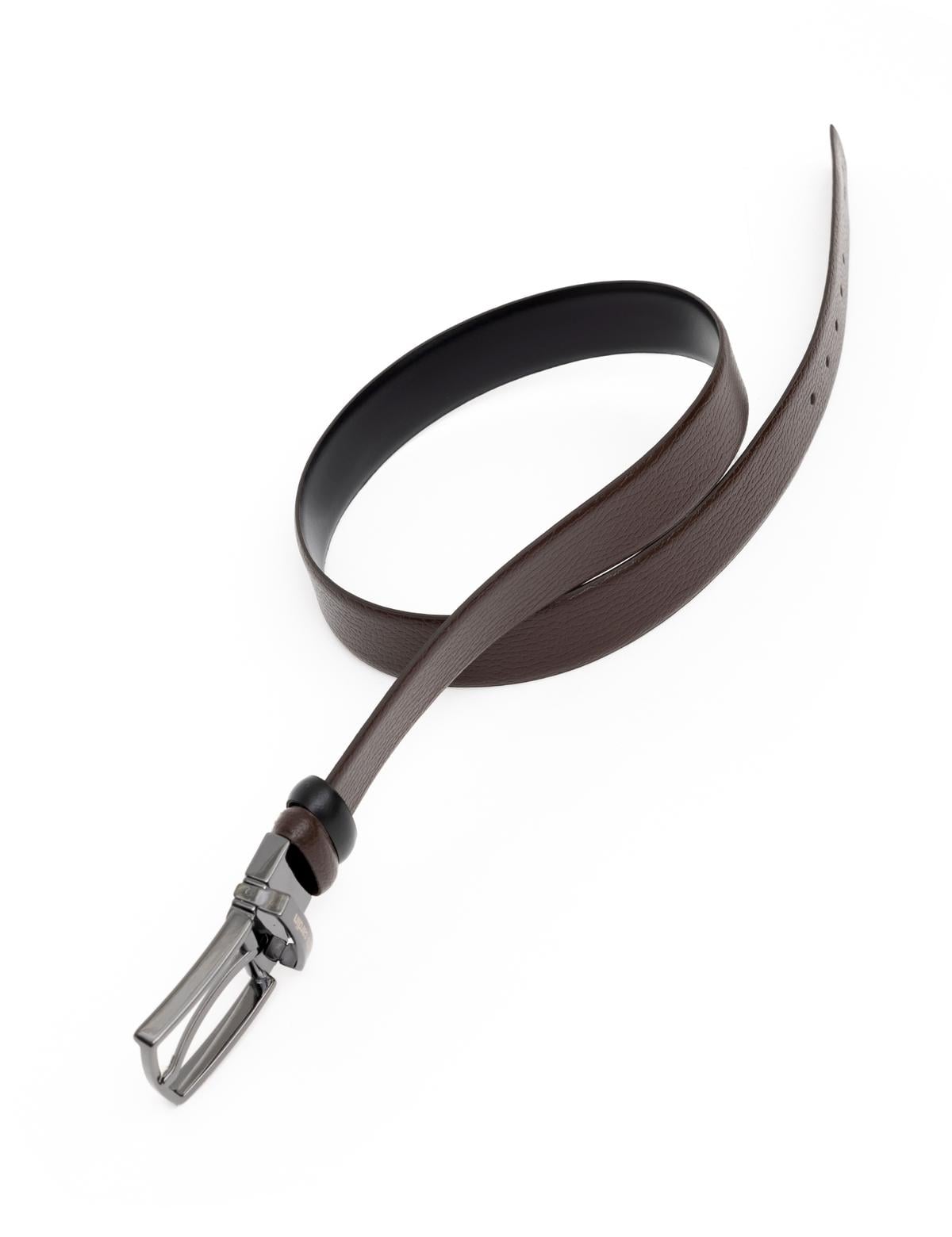 Kahverengi Çift Taraflı Kemer - 50293575005