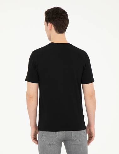 Siyah Slim Fit Basic Tişört