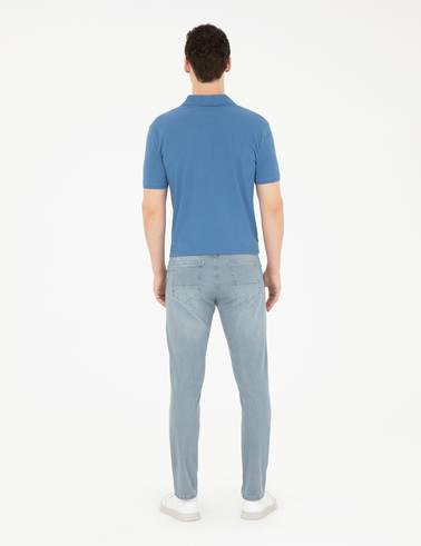 Açık Mavi Slim Fit Jean Pantolon