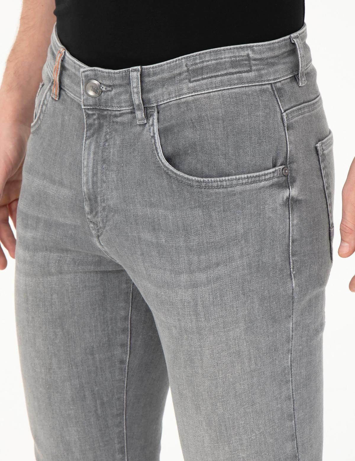 Gri Slim Fit Jean Pantolon - 50285130083