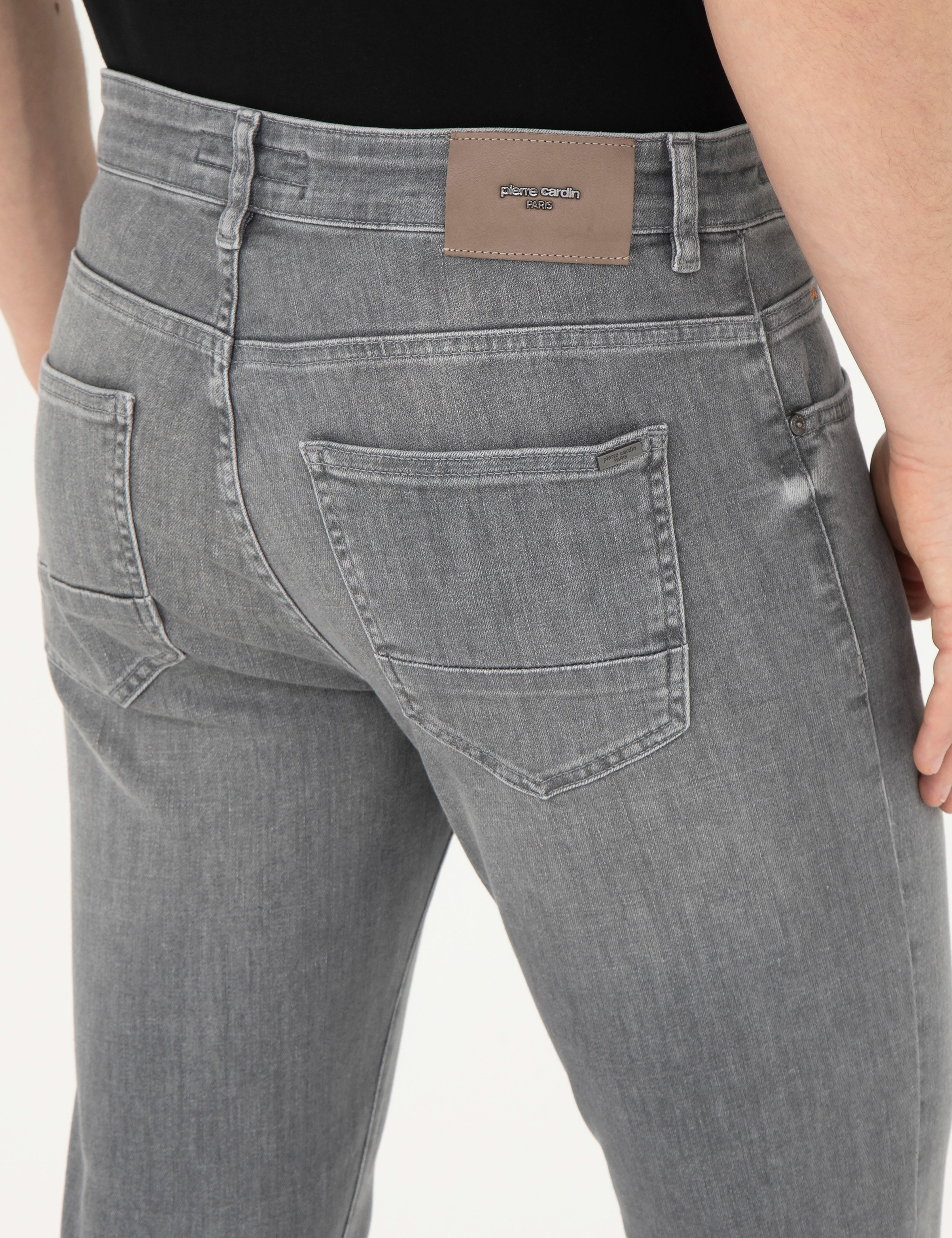 Gri Slim Fit Jean Pantolon