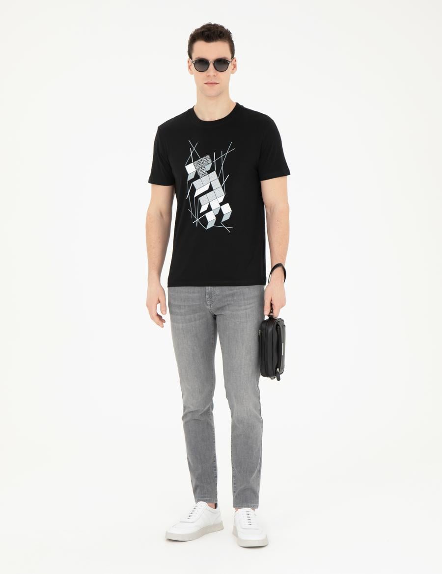 Gri Slim Fit Jean Pantolon