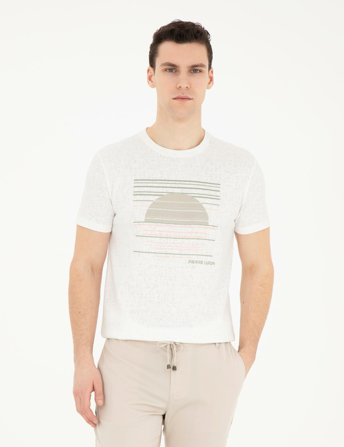 Beyaz Slim Fit Tişört