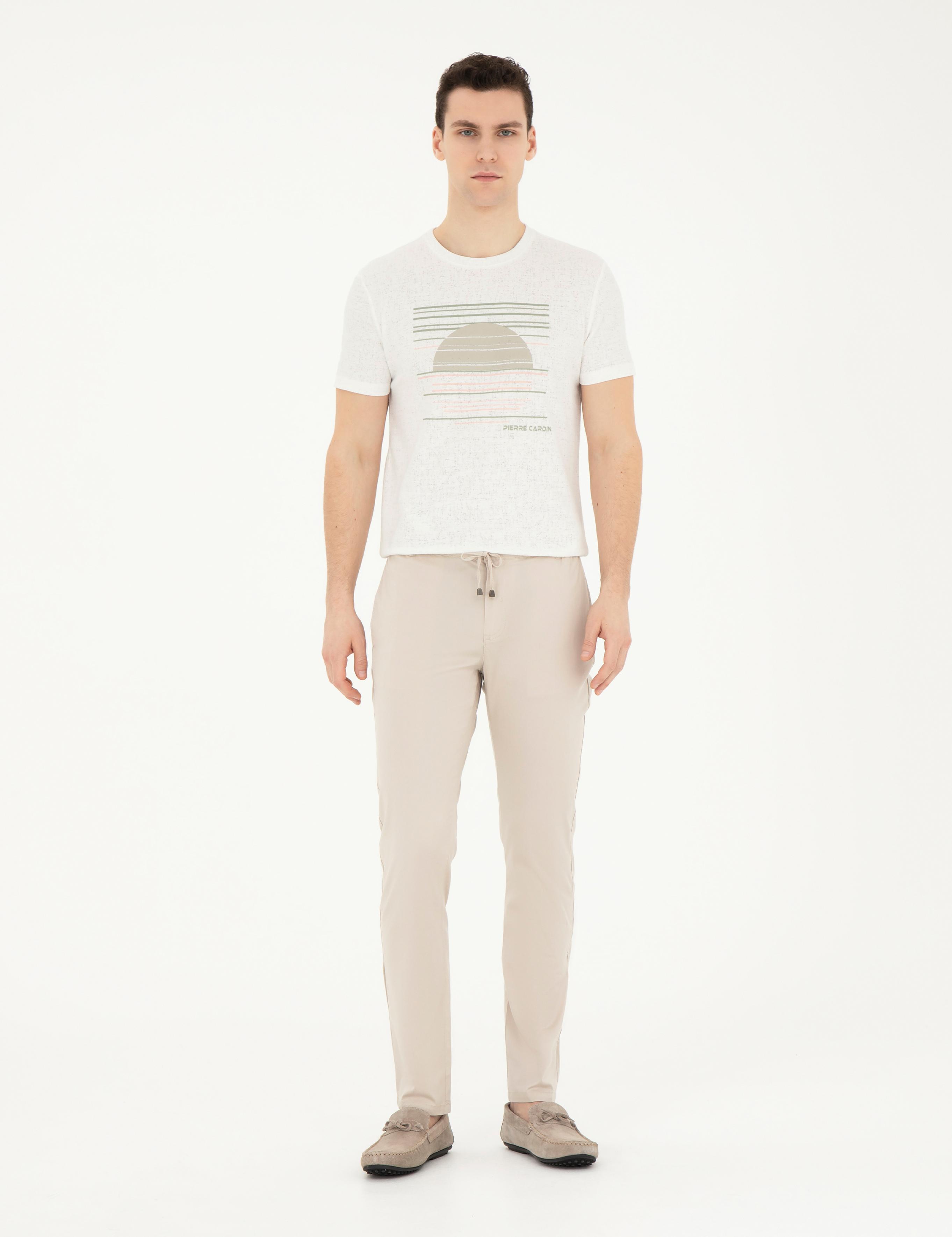 Beyaz Slim Fit Tişört