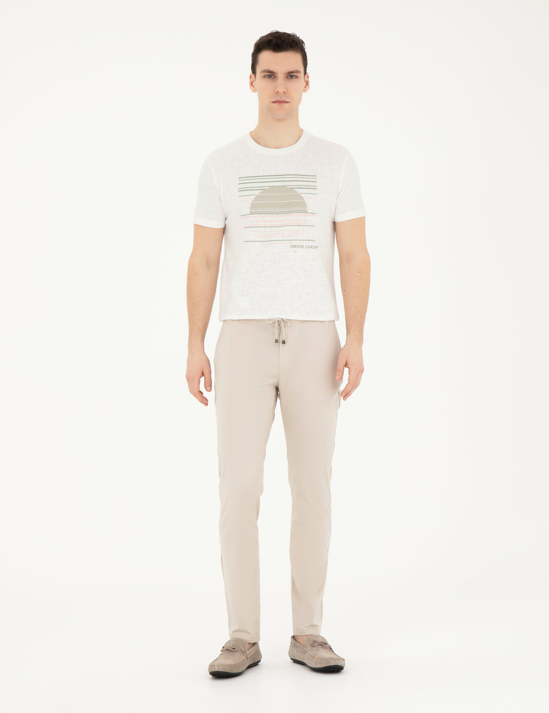 Beyaz Slim Fit Tişört