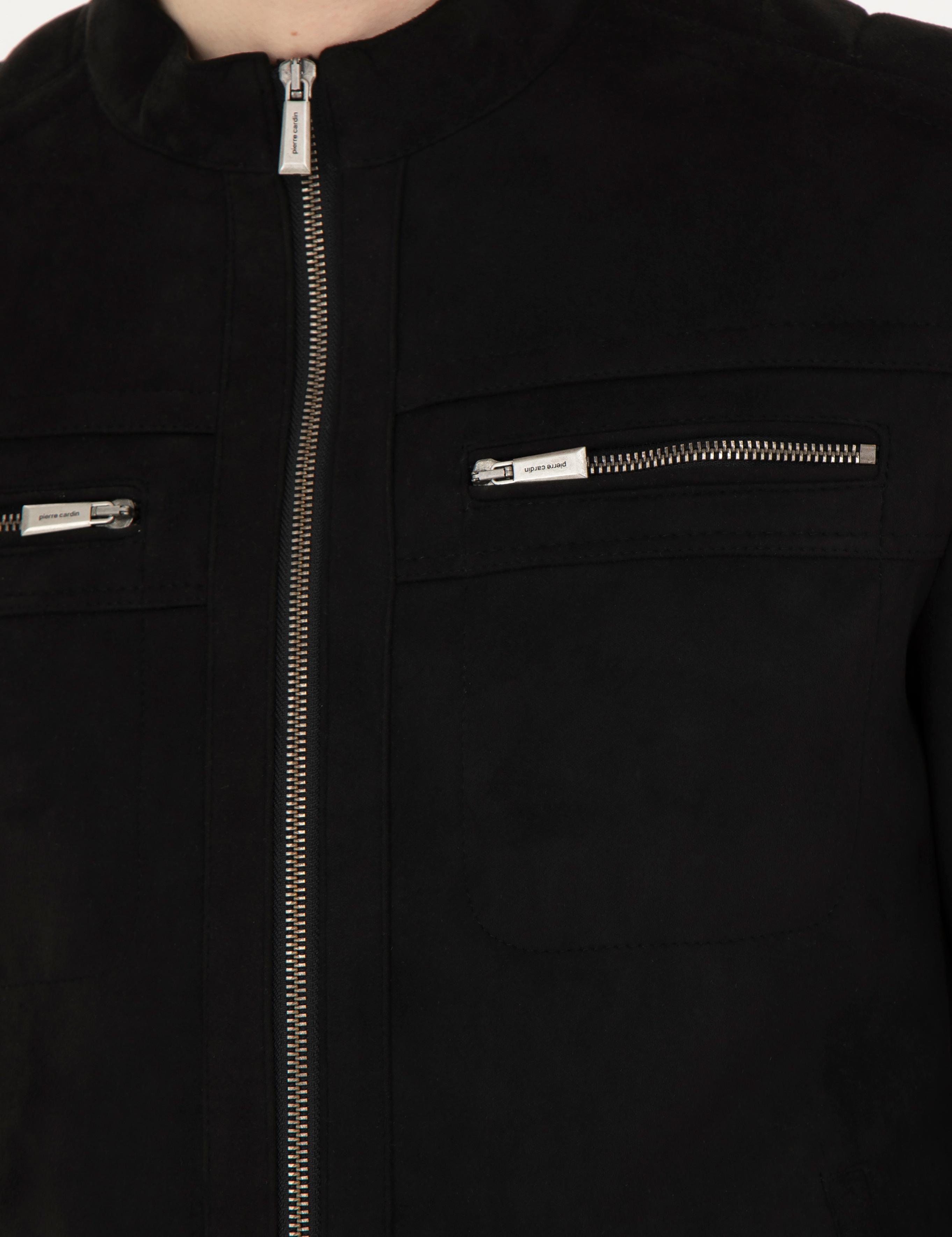 Siyah Suni Deri Ceket