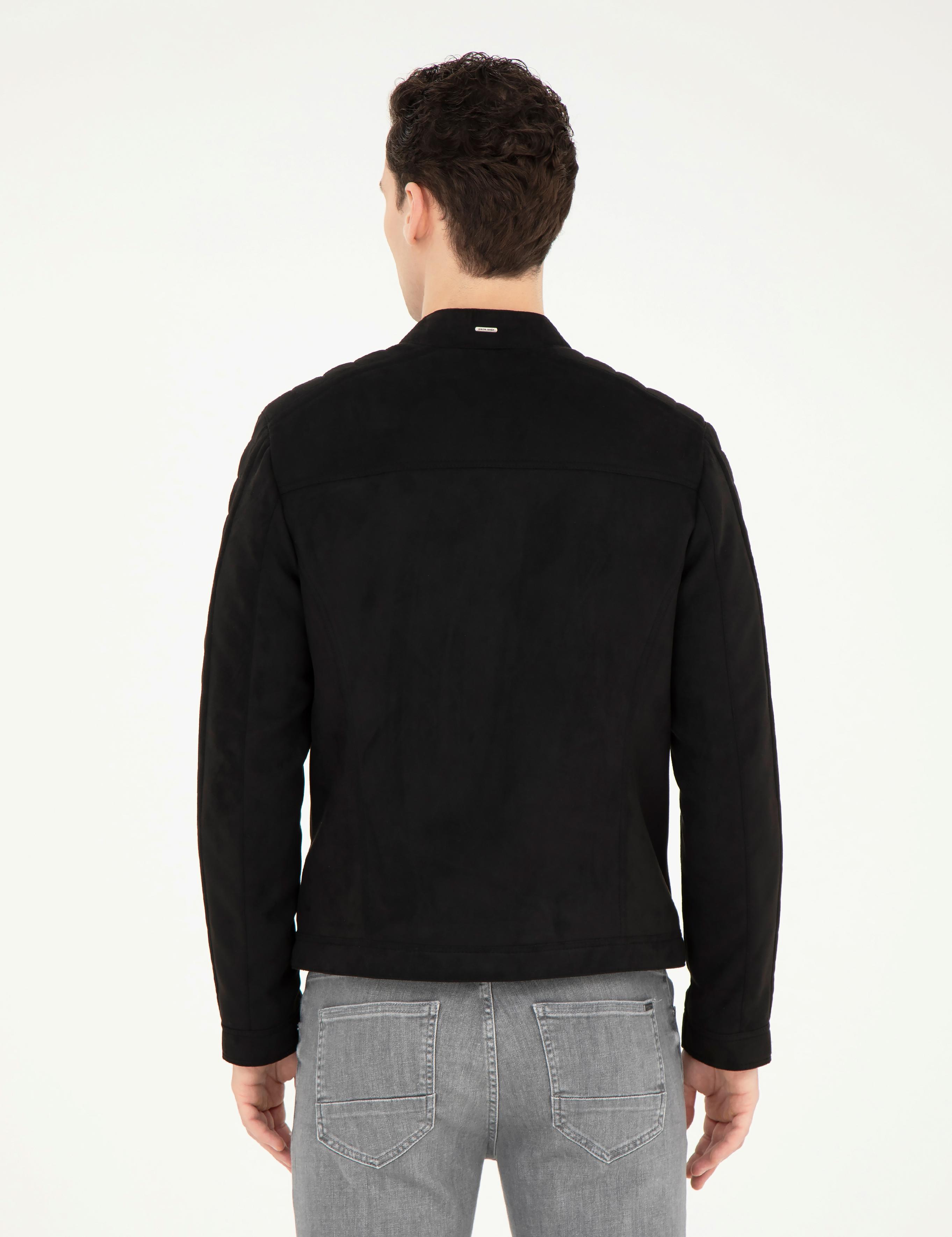 Siyah Suni Deri Ceket