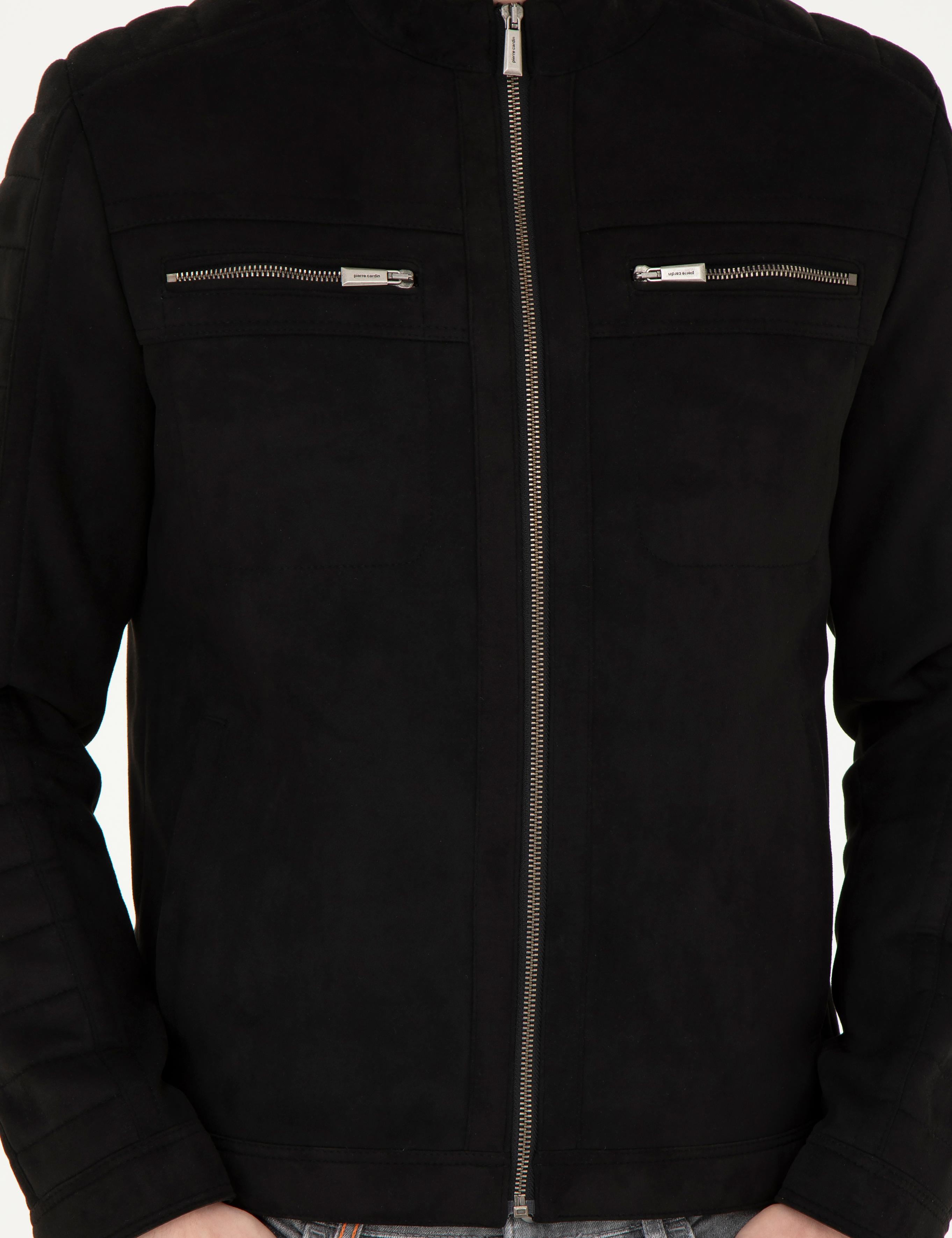 Siyah Suni Deri Ceket