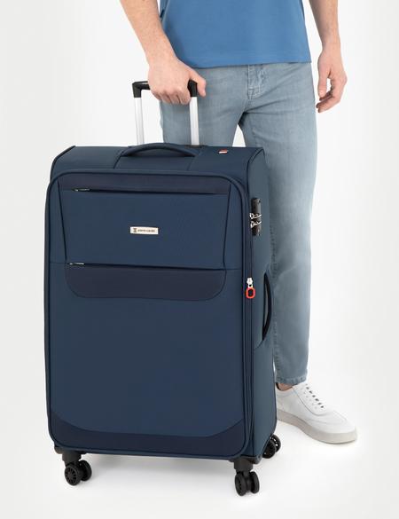 Lacivert Büyük Boy Kumaş Valiz - 50294153001