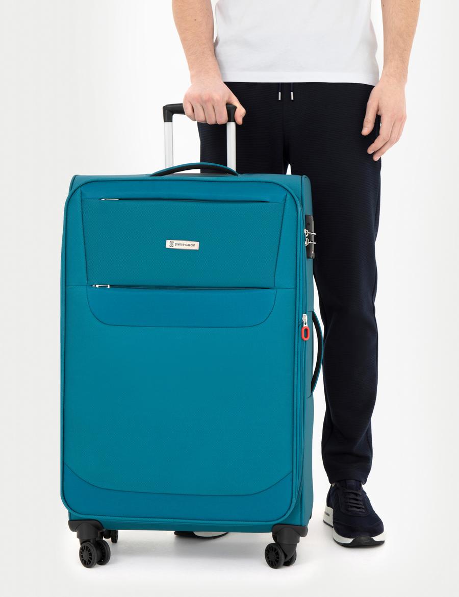 Mavi Büyük Boy Kumaş Valiz