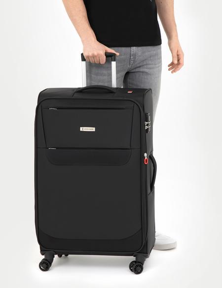 Siyah Büyük Boy Kumaş Valiz - 50294153003