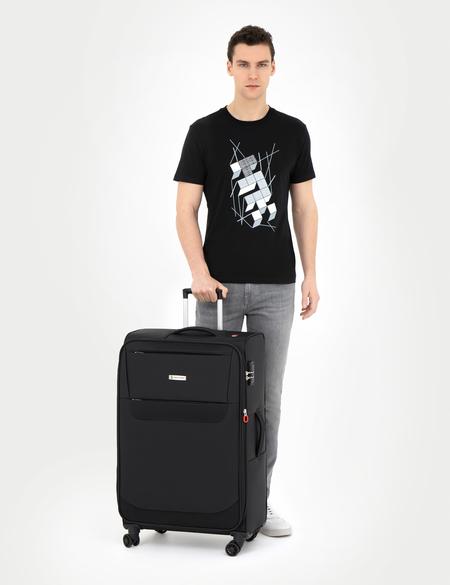 Siyah Büyük Boy Kumaş Valiz - 50294153003
