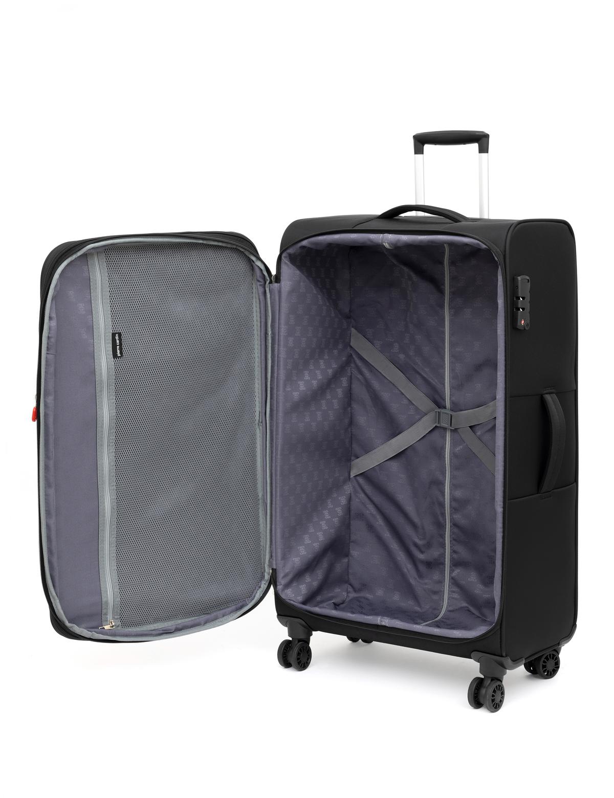 Siyah Büyük Boy Kumaş Valiz - 50294153003