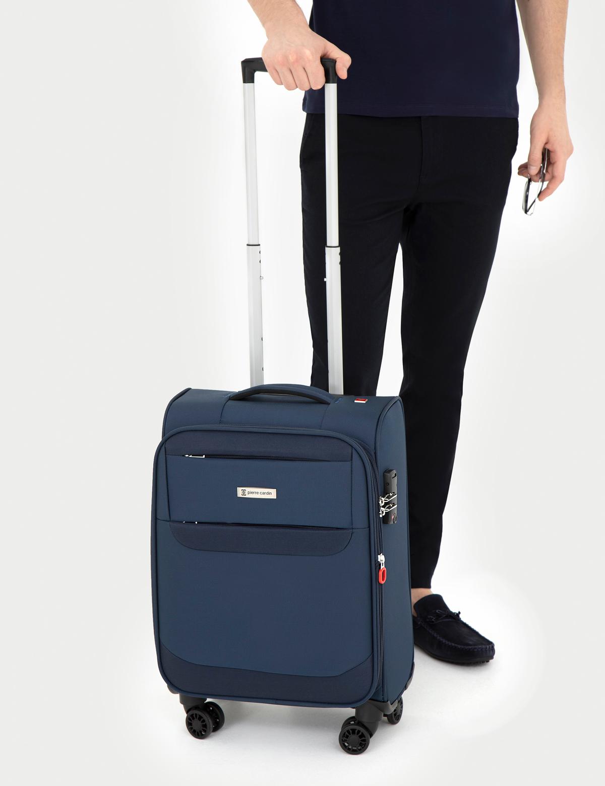 Lacivert Kabin Boy Kumaş Valiz - 50294155001