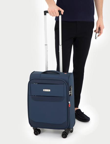 Lacivert Kabin Boy Kumaş Valiz - 50294155001