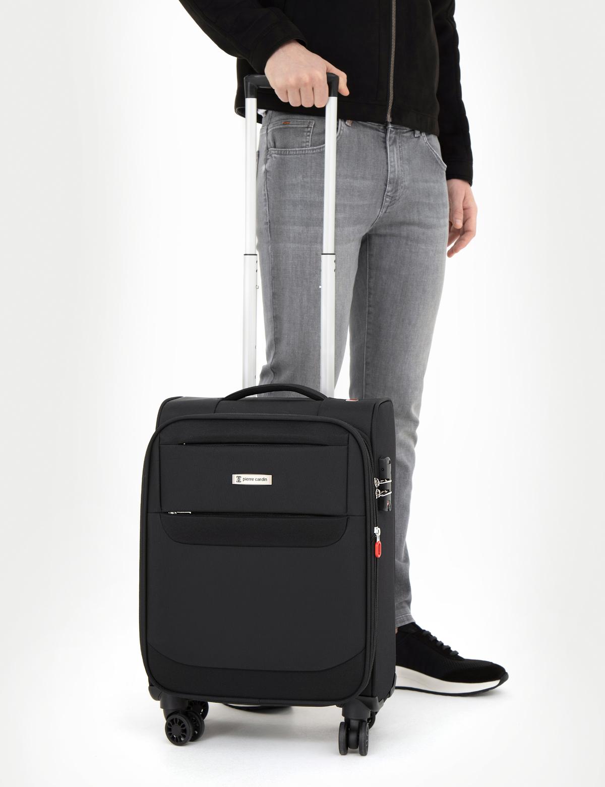 Siyah Kabin Boy Kumaş Valiz - 50294155003