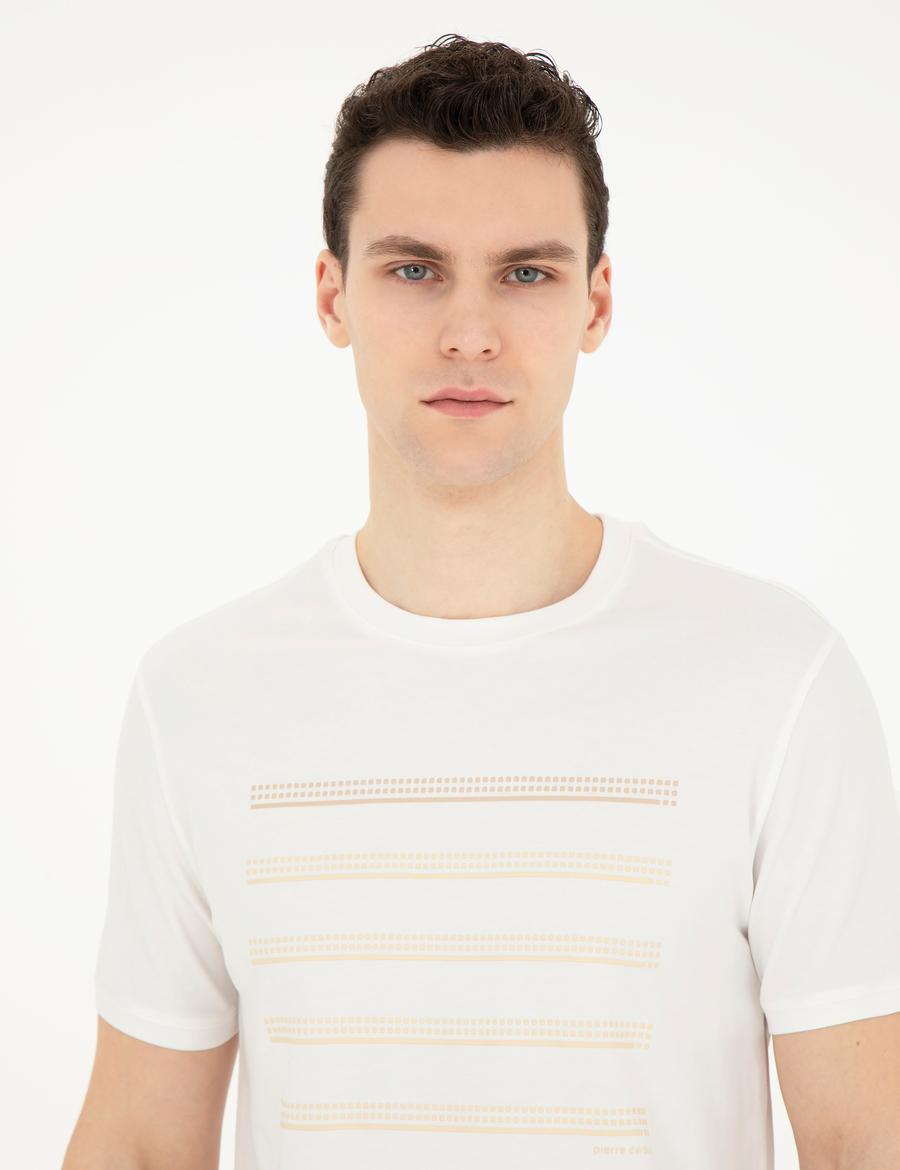 Ekru Slim Fit Tişört