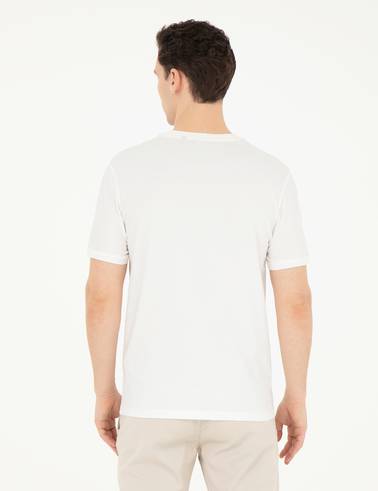 Ekru Slim Fit Tişört