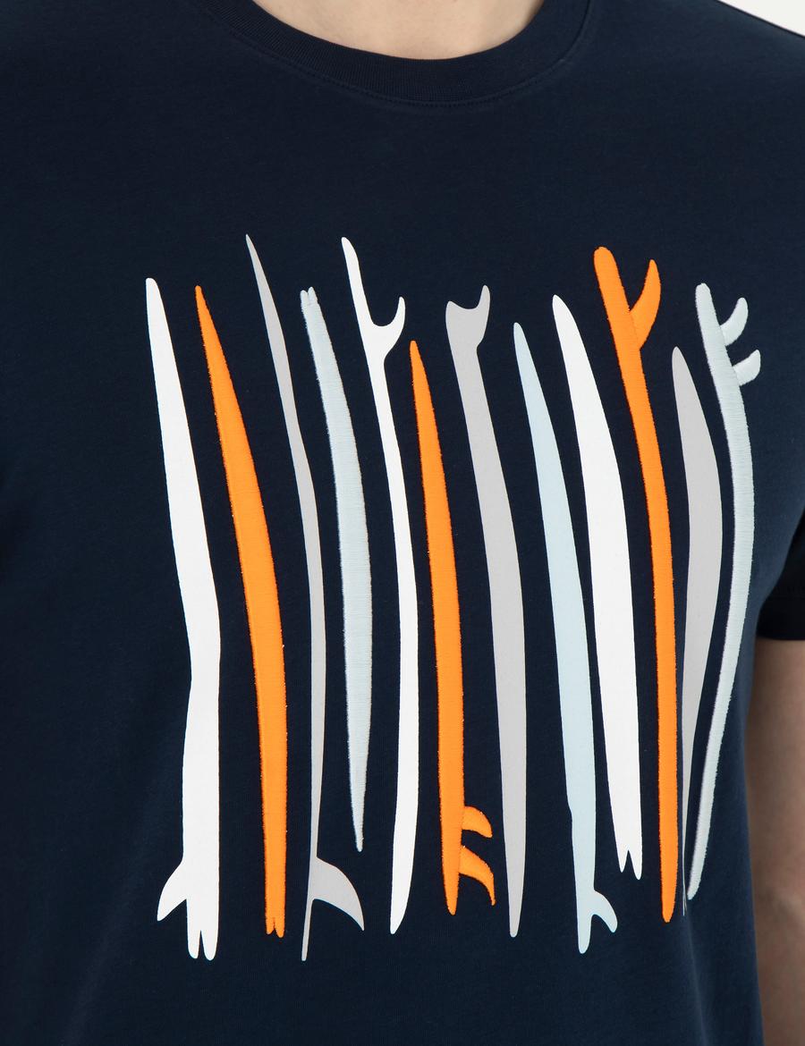 Lacivert Slim Fit Tişört