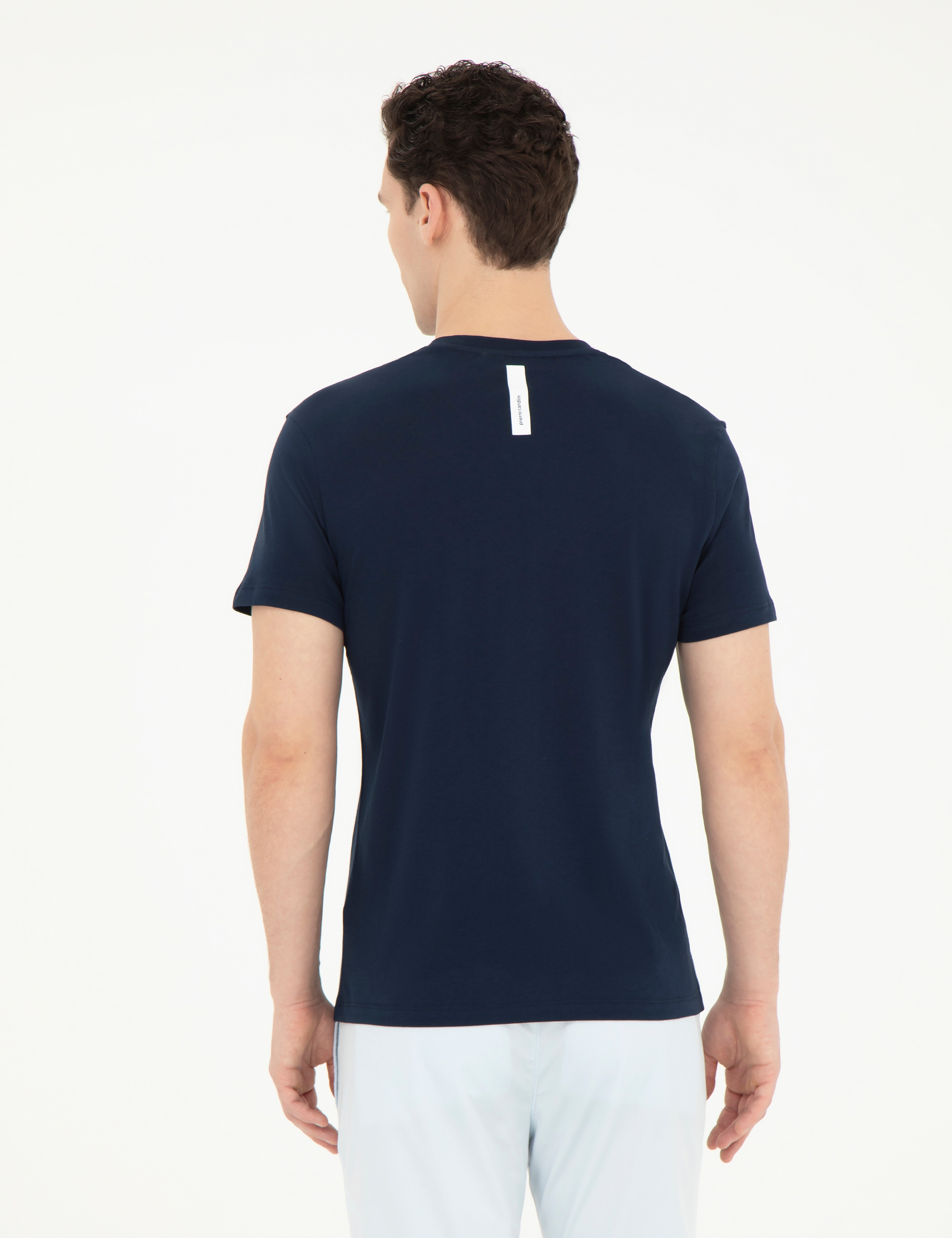 Lacivert Slim Fit Tişört - Image 5