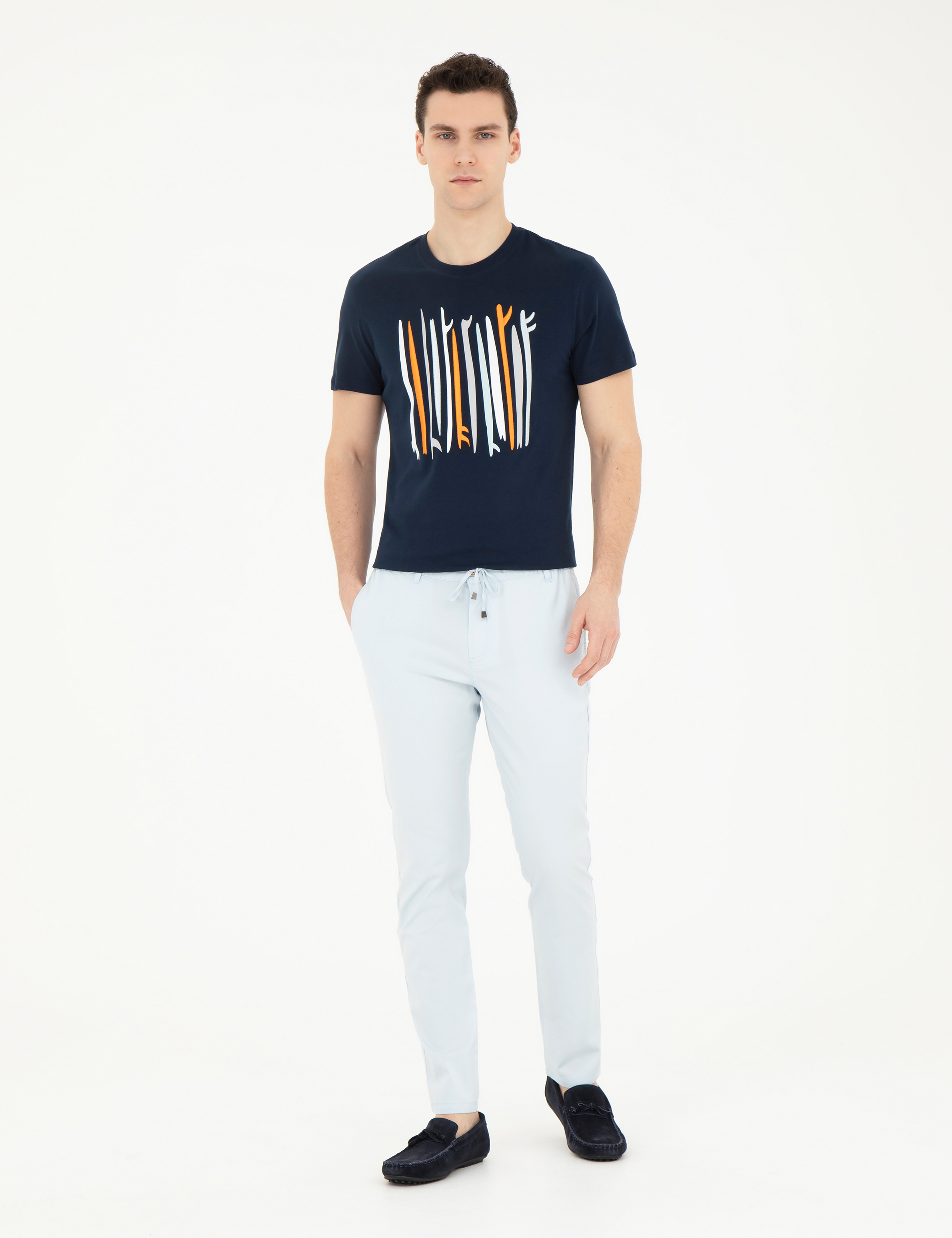 Lacivert Slim Fit Tişört