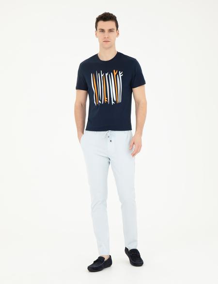 Lacivert Slim Fit Tişört - 50281057024